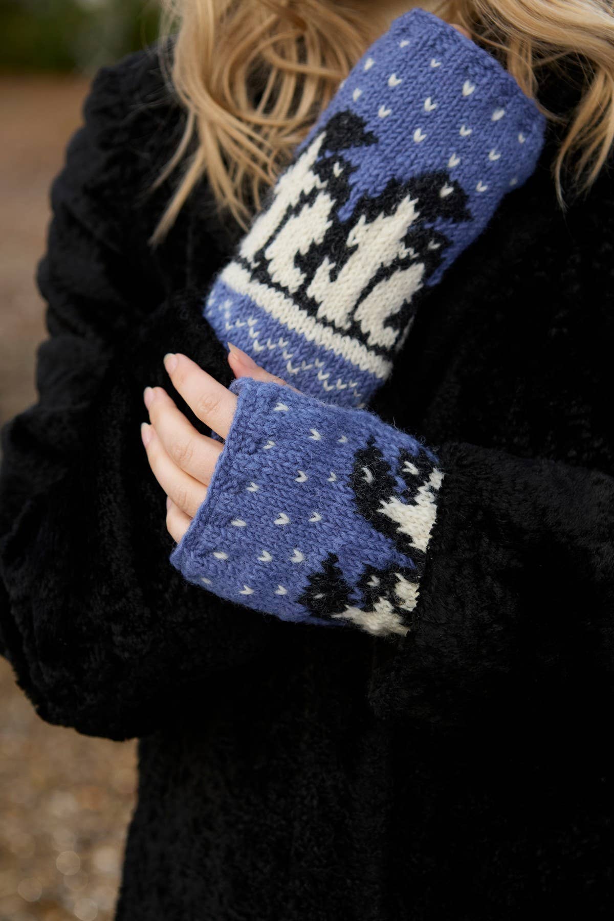 Huddle of Penguins Fingerless Gloves