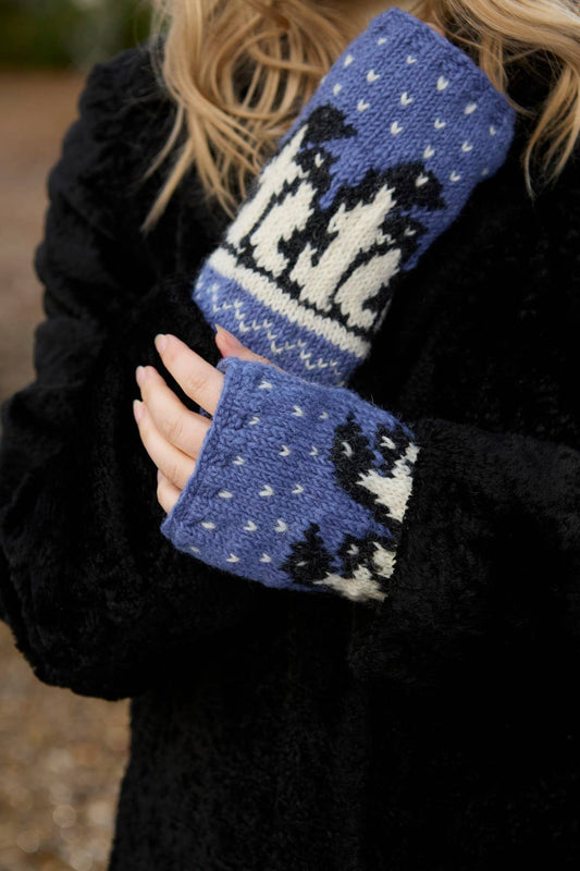 Huddle of Penguins Fingerless Gloves