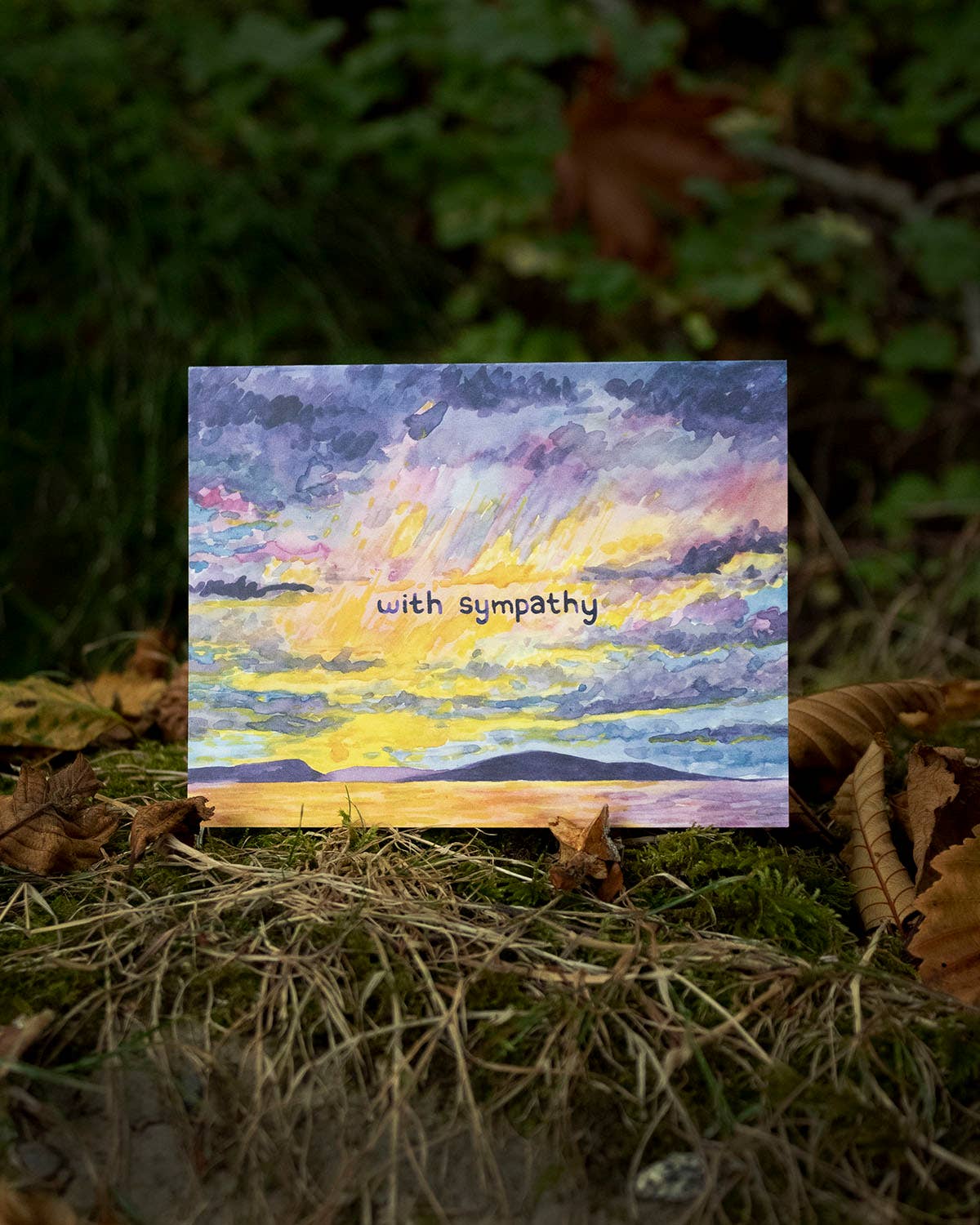 With Sympathy Card - Empathy Card - Sympathy Card