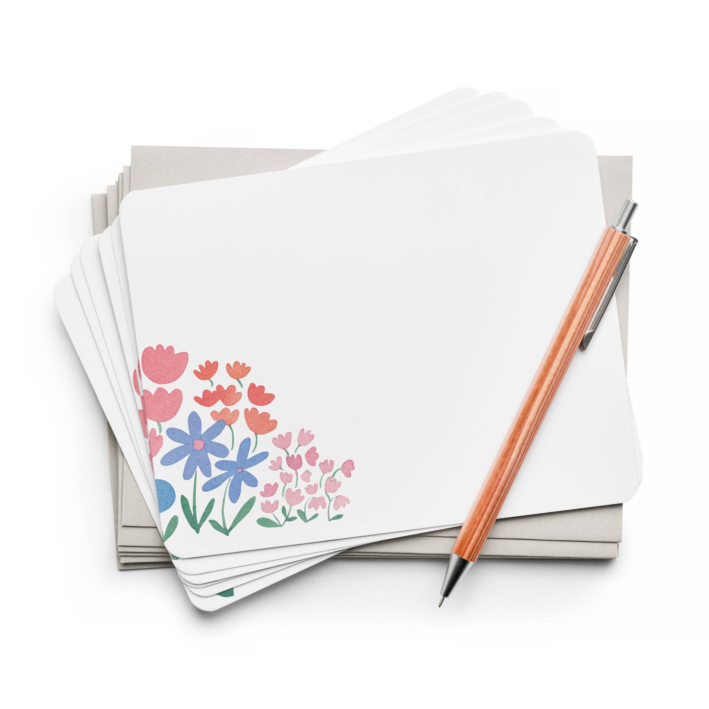 Flower Patch Flat Notes (Boxed set of 8 Notecards)