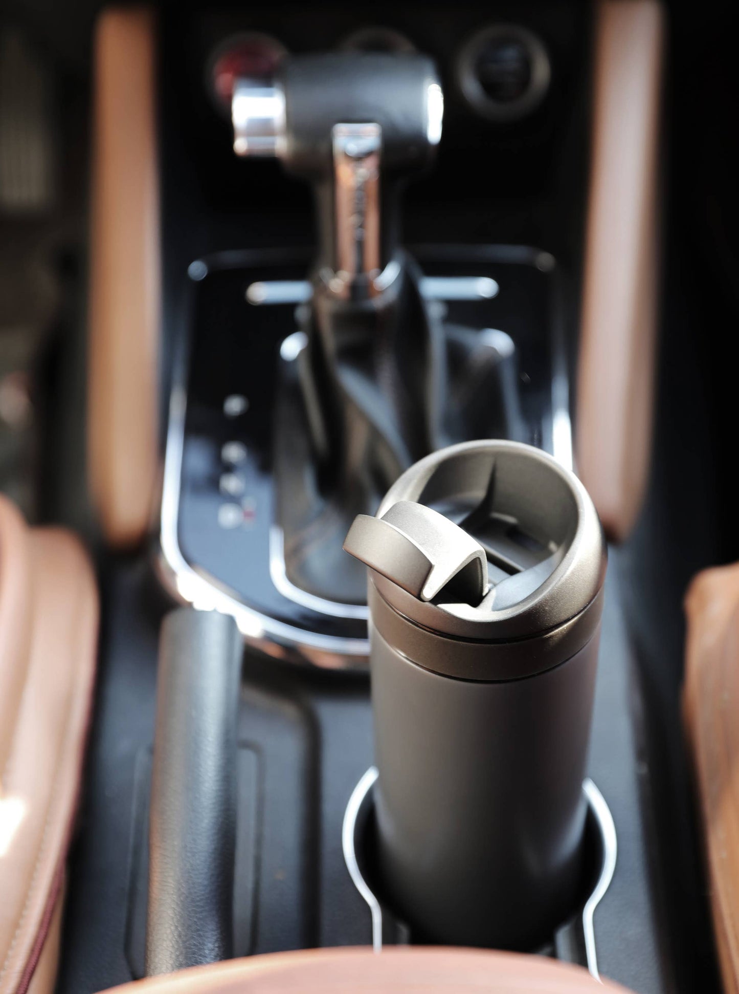 Travel Mug w/ Built-in Brewing System Gray