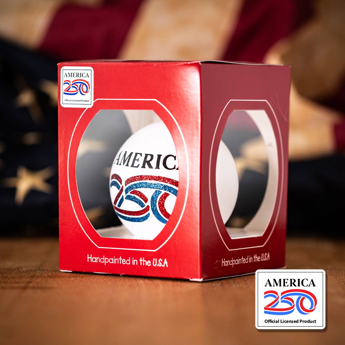 Freedom 250 Flag Ornament