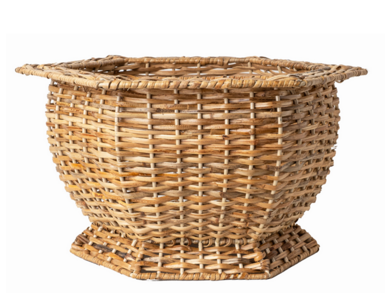 Hexagon Wicker Planter - Medium