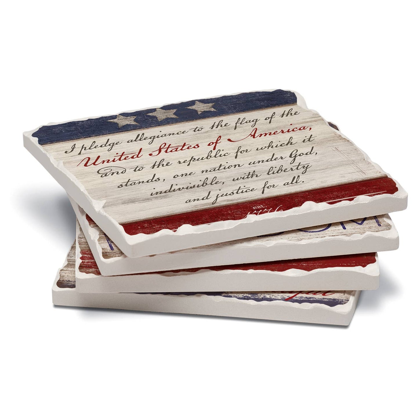 Americana Assorted Coaster 4 Pack