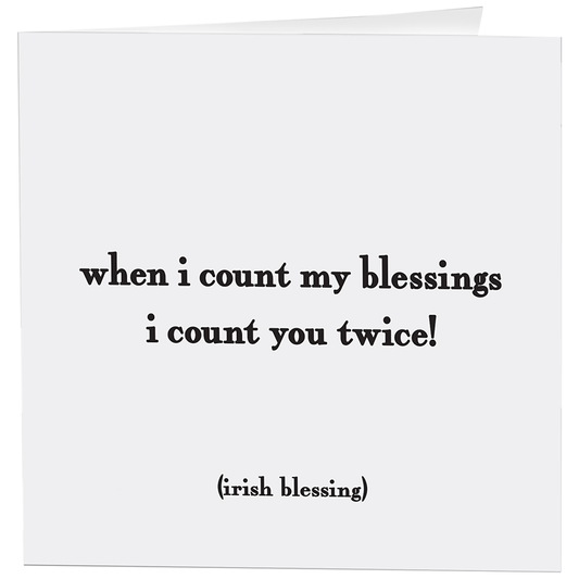 Cards - 170- Count My Blessings (Irish Blessing)