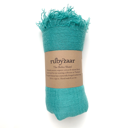 Boho Scarf - Aquamarine