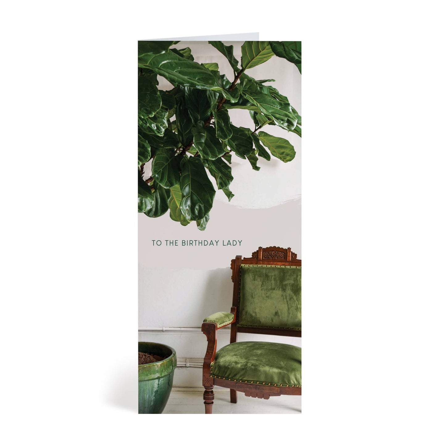 Velvet Chair Birthday Greeting Card