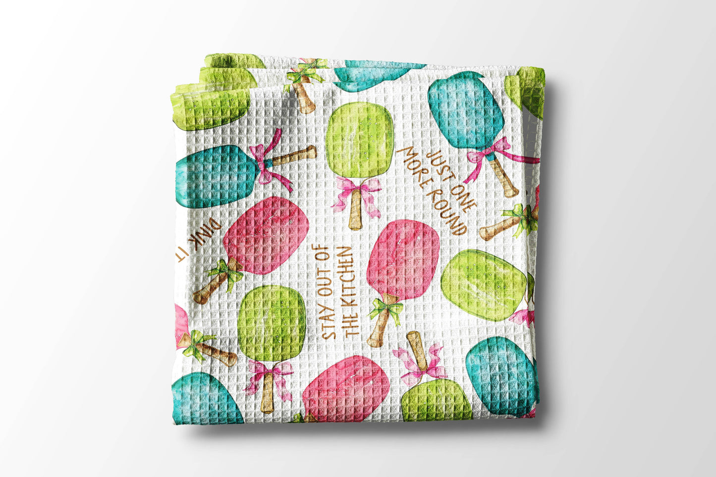 Pickleball Paddle Court Tennis Kitchen Towel