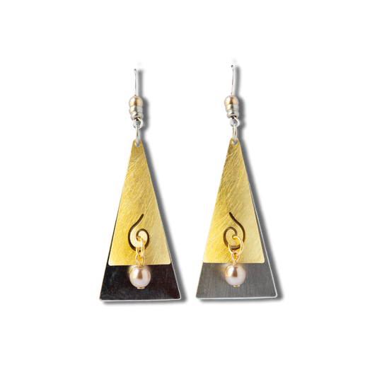 Steeple Tops: Pearl / Matte Gold / Fish Hook
