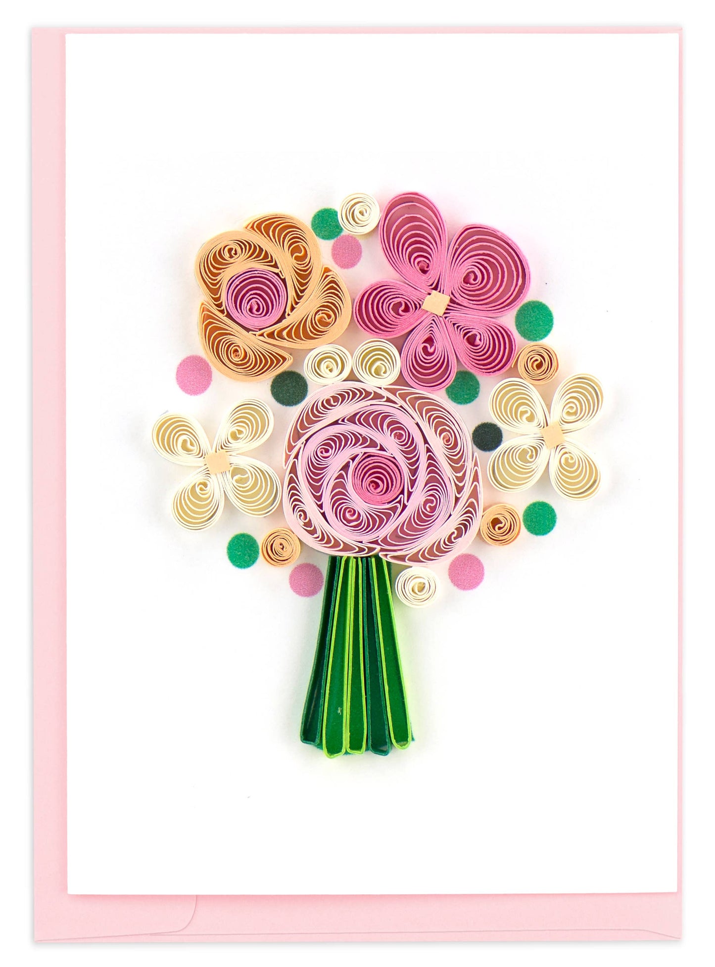 Flower Bouquet Gift Enclosure Mini Card