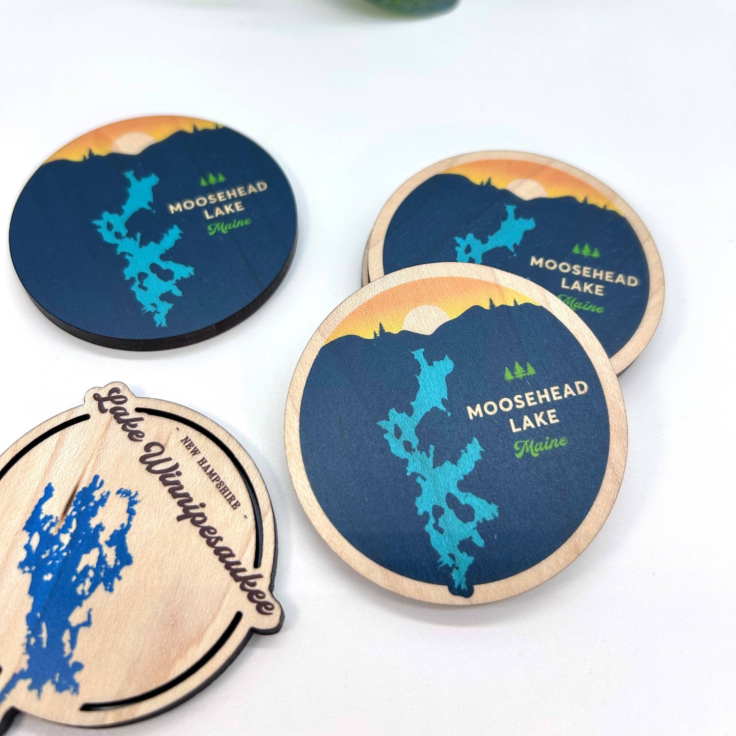 Lake CDA Custom Wooden Lake Magnets