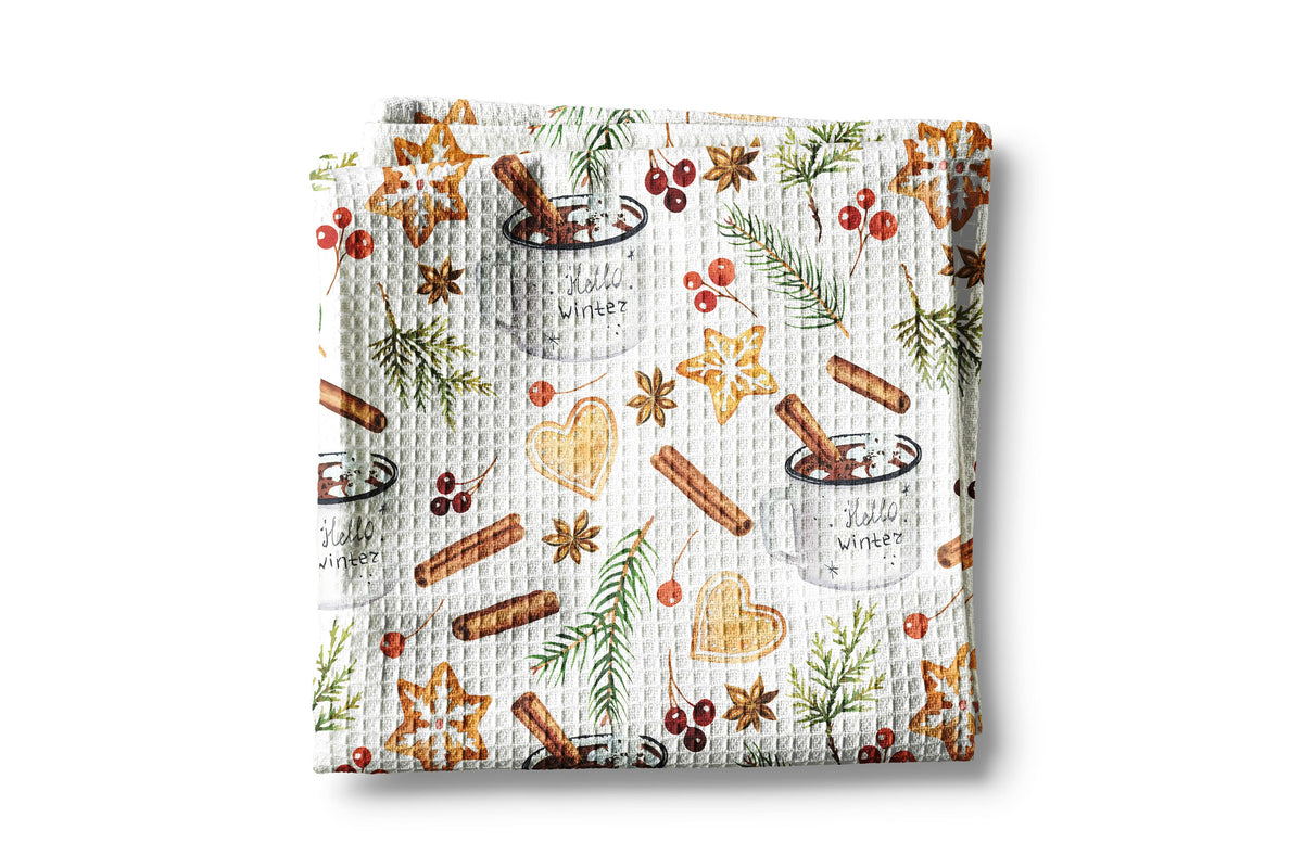 Christmas Winter Kitchen Tea Towel