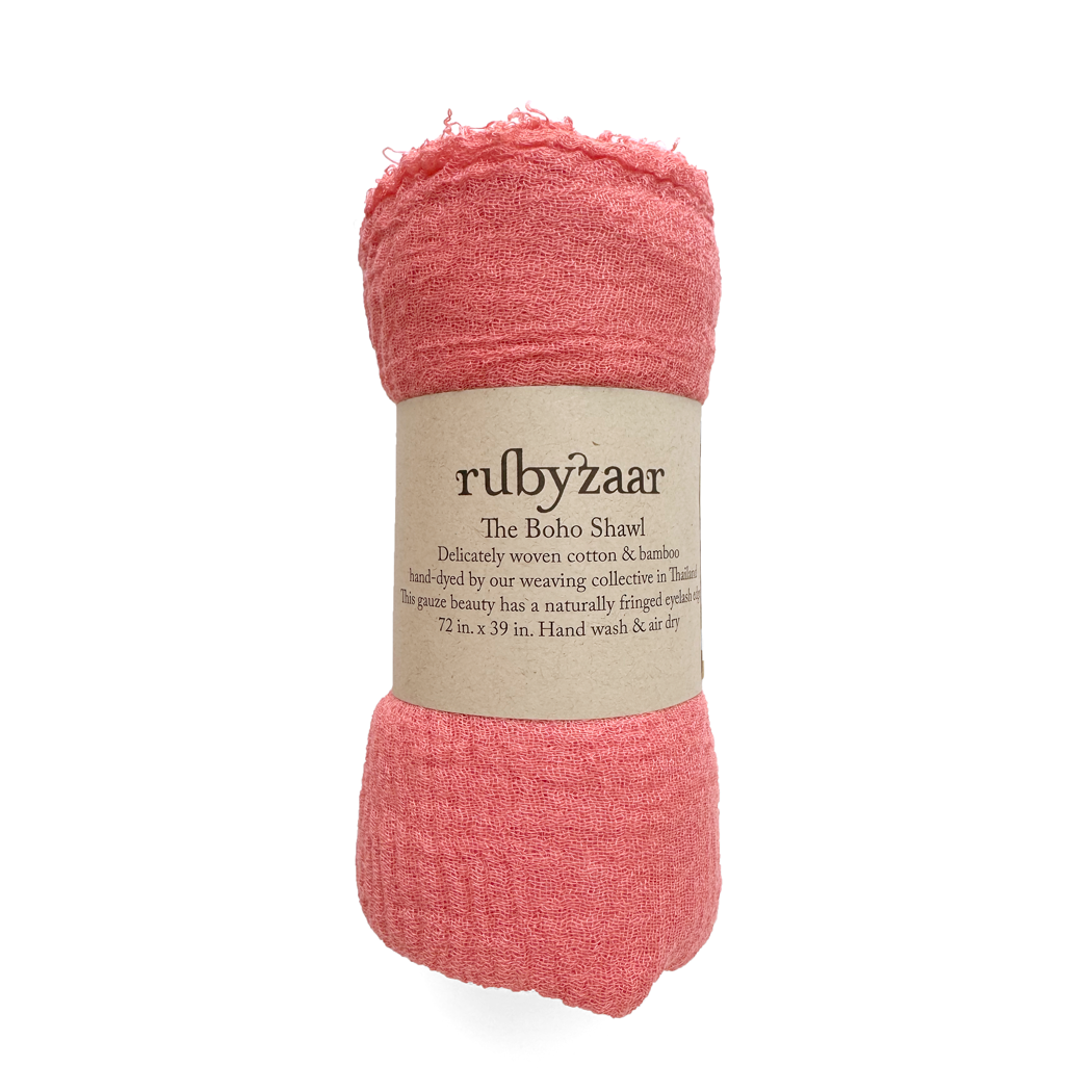 Boho Scarf - Salmon