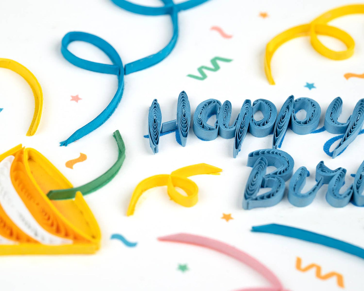 Quilled Confetti Birthday Card