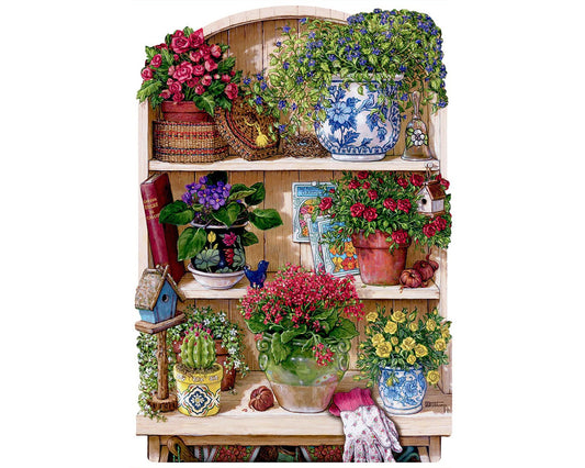 Flower Cupboard Wooden Puzzle