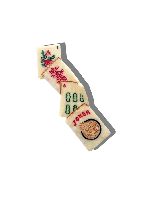 Mahjong Claw Hair Clip