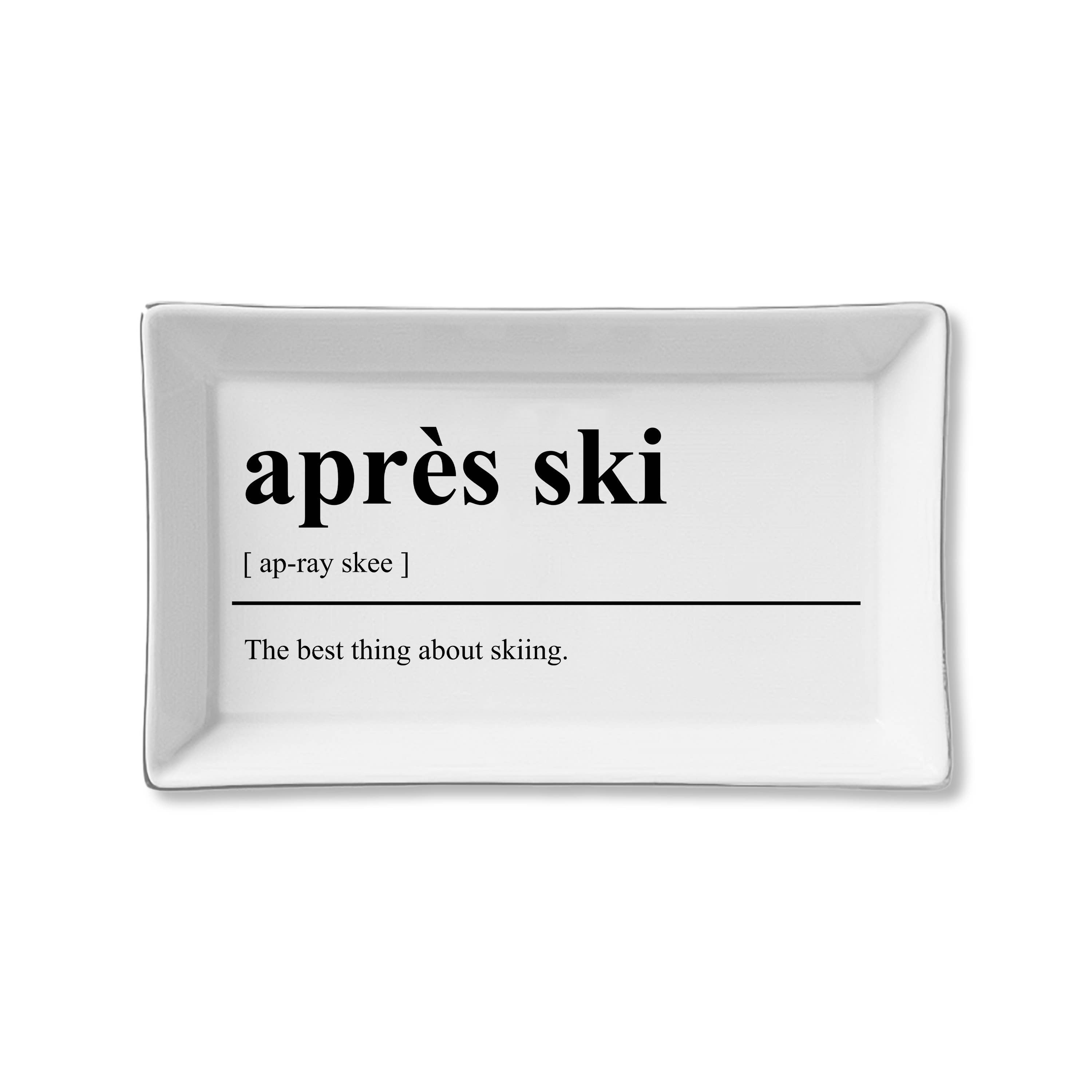 Ceramic Tray - Apre's Ski – Mix It Up Home & Gift