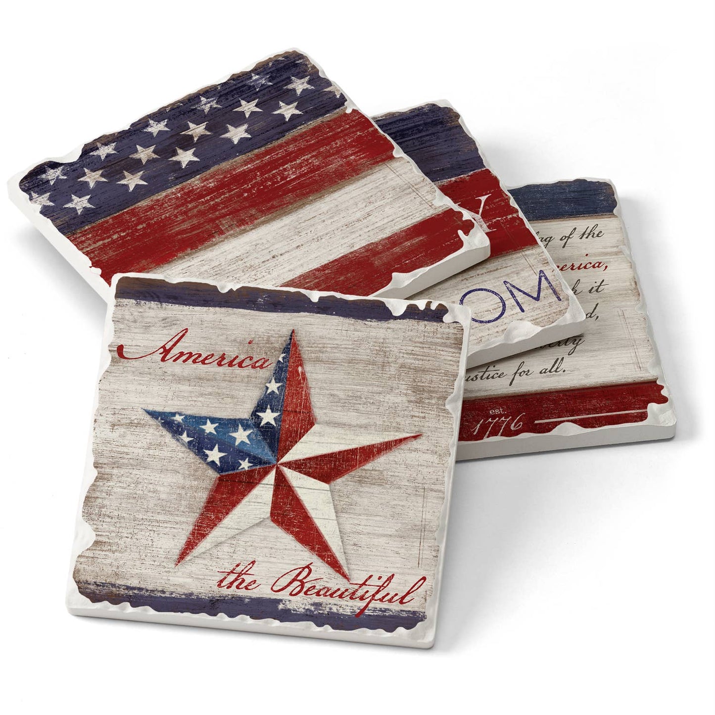 Americana Assorted Coaster 4 Pack