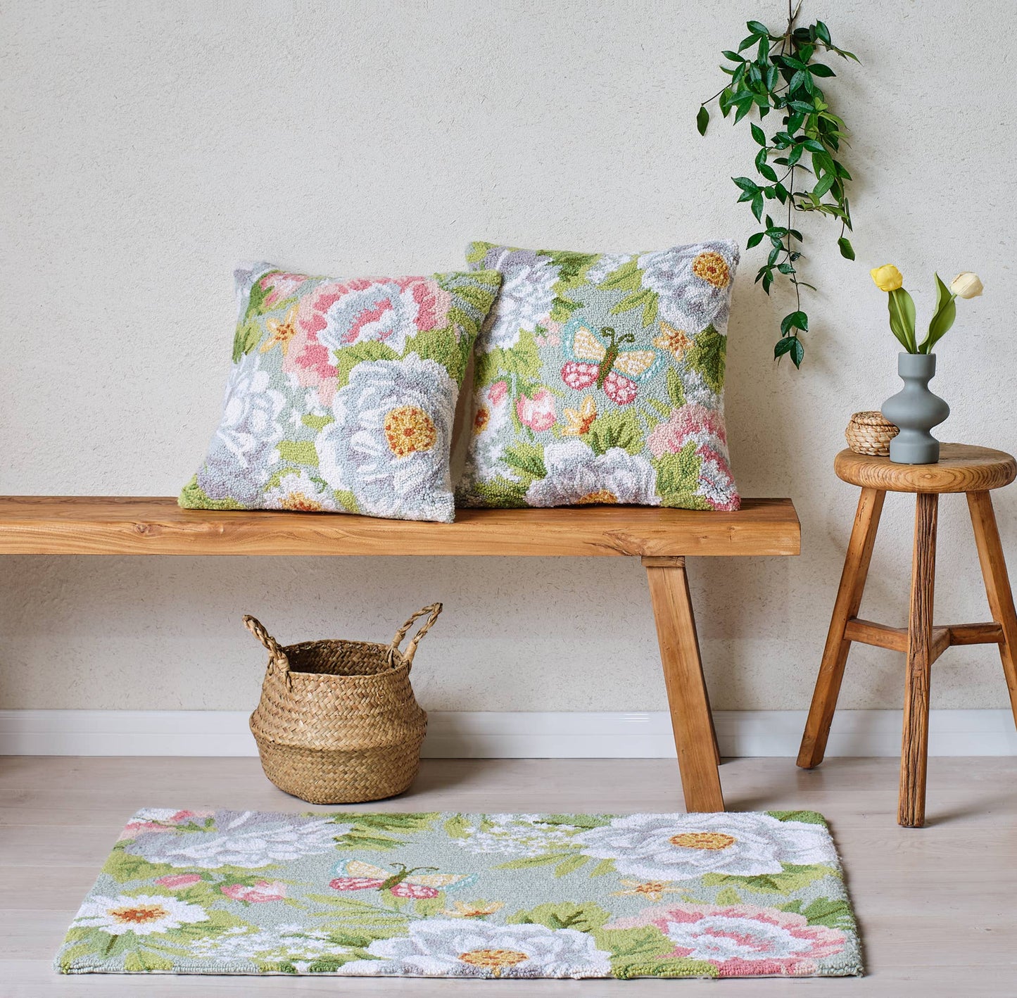 Garden Party Butterfly Hook Pillow