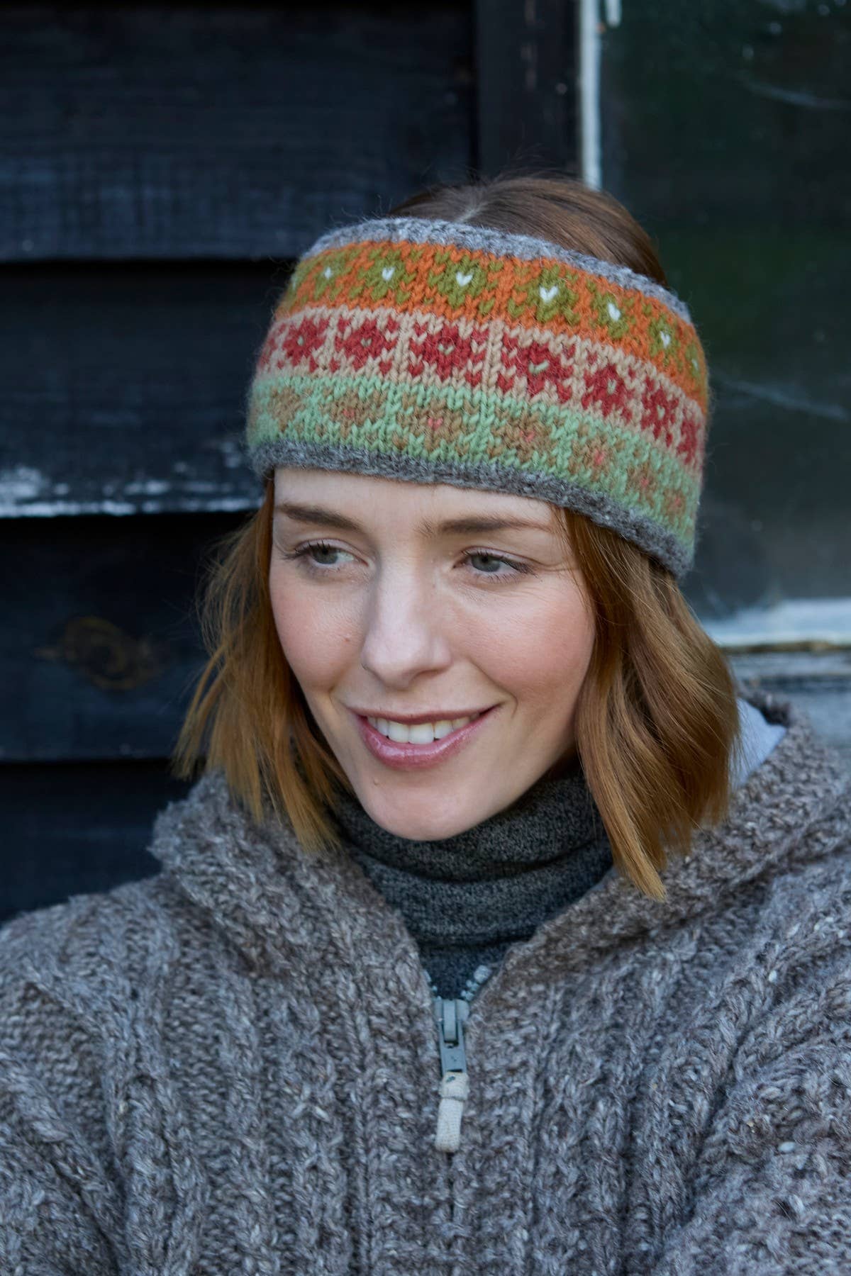 Oban Soft Autumnal Fair Isle Headband One Colour
