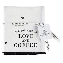 Love And Coffee Tea Towel