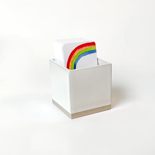 Little Notes® Ceramic Holder l White