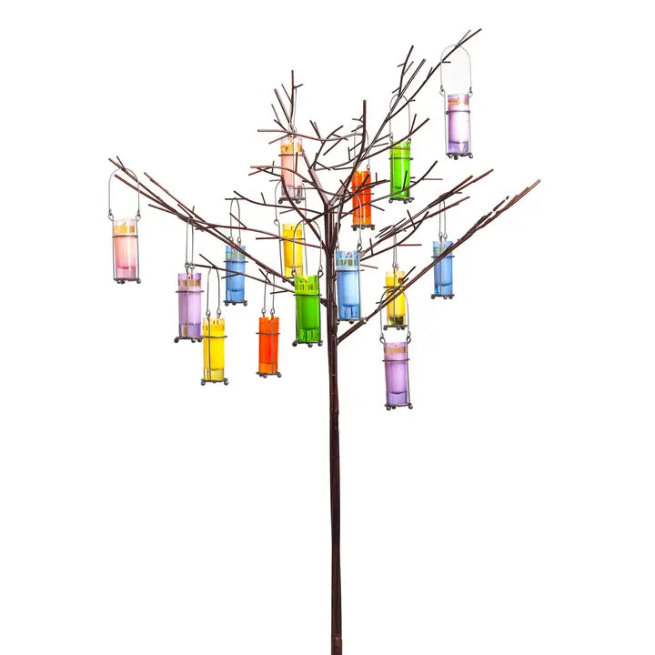 Mixture Metal Votive Tree