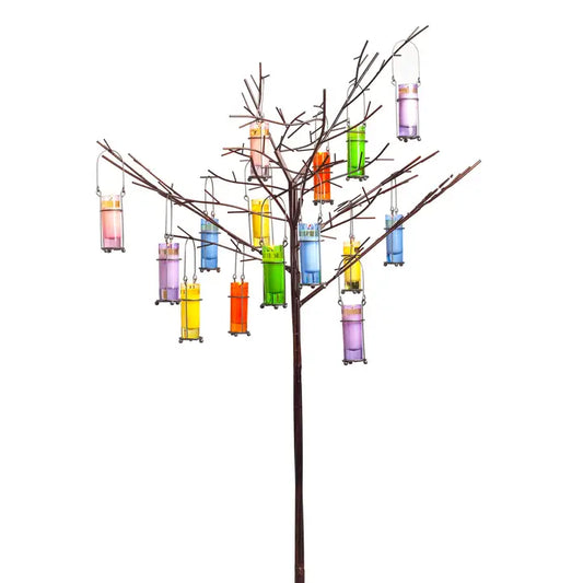 Mixture Metal Votive Tree