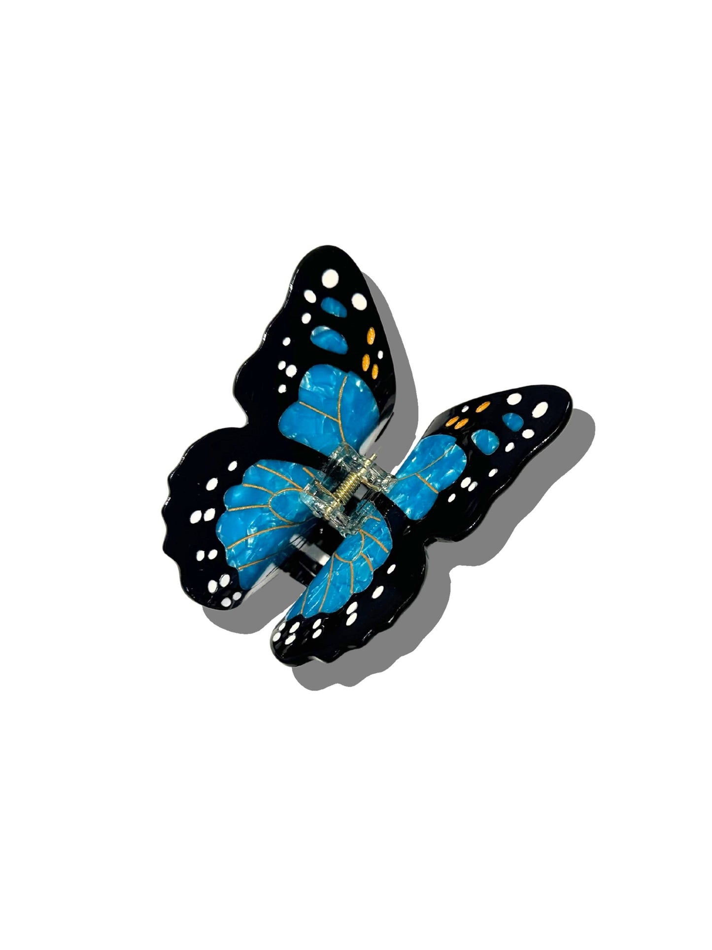 Monarch Butterfly Claw Hair Clip: Orange