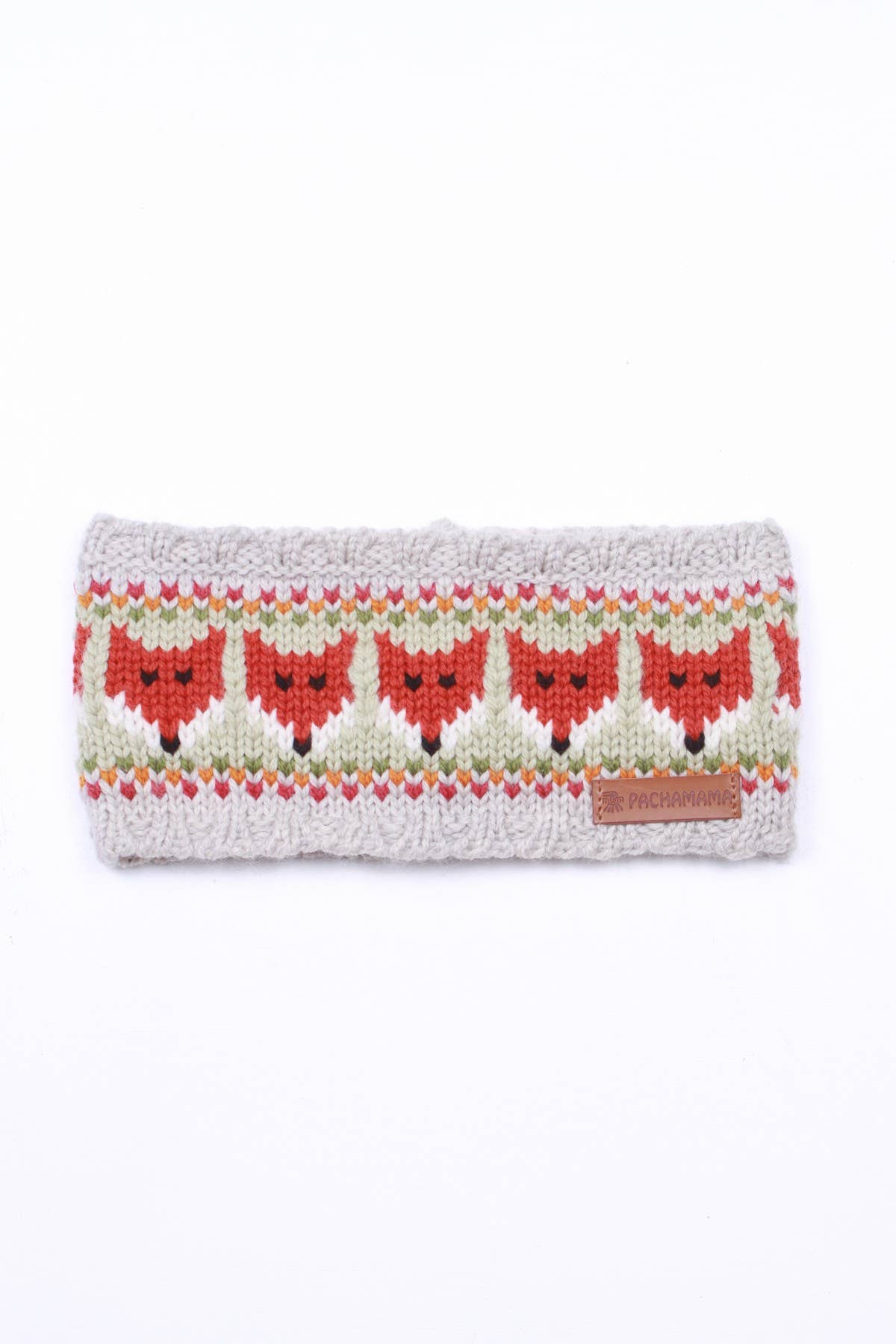 Soft Merino Fair Isle Fox Headband One Colour