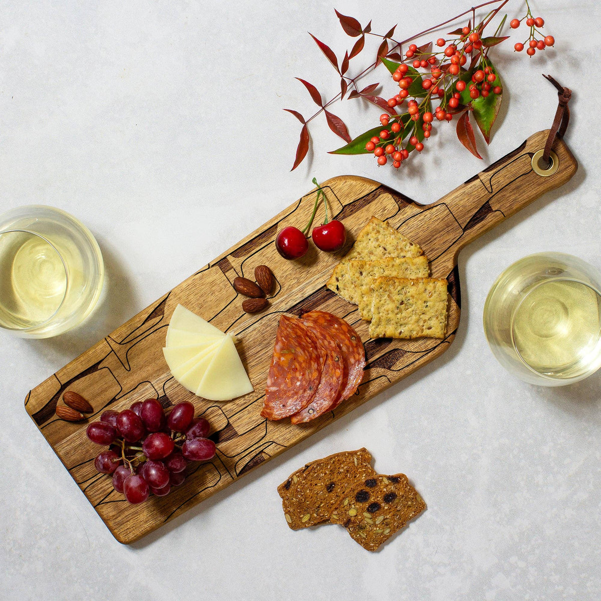 Rock & Branch® Wine Bottle Shaped Board