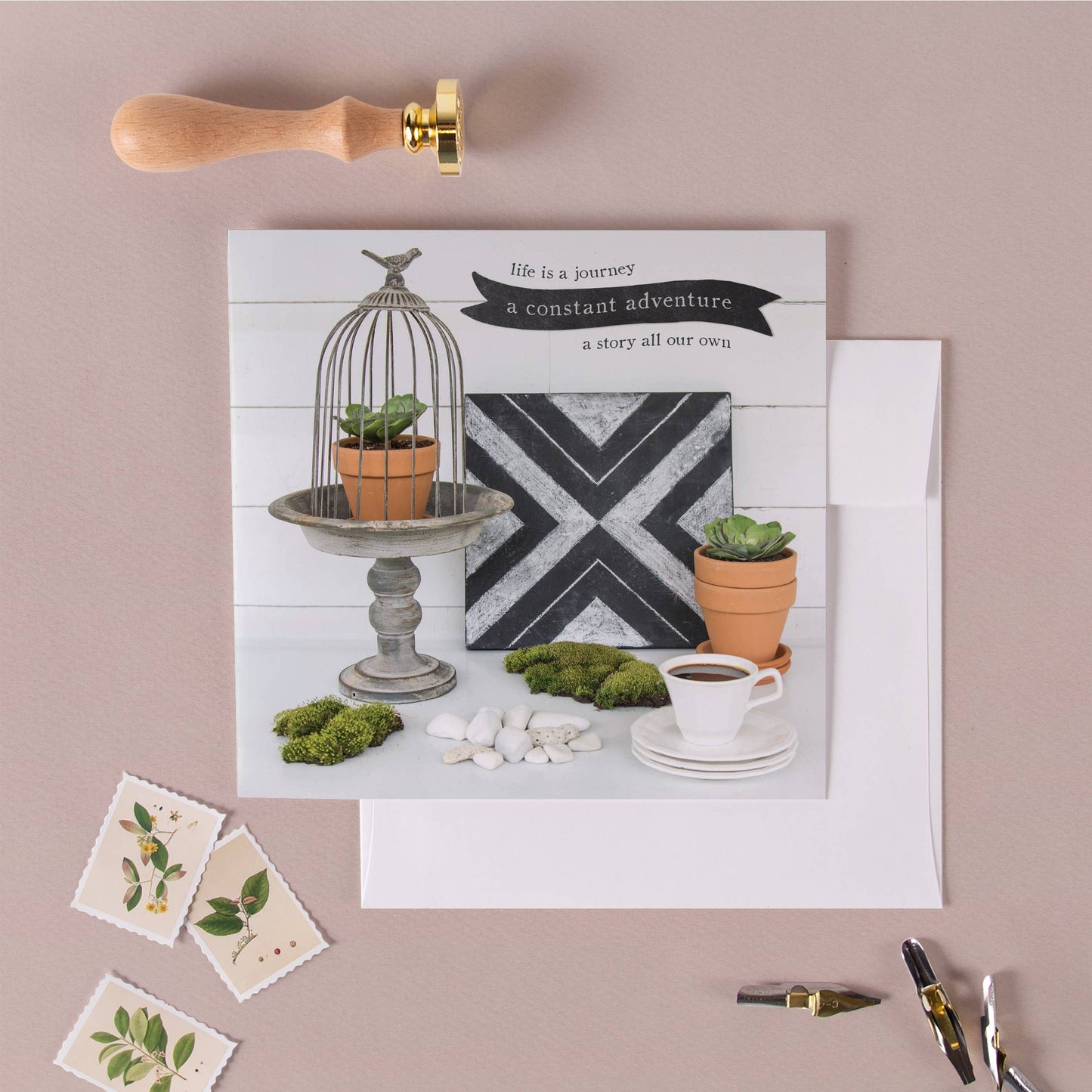 Secret Garden Birthday Greeting Card