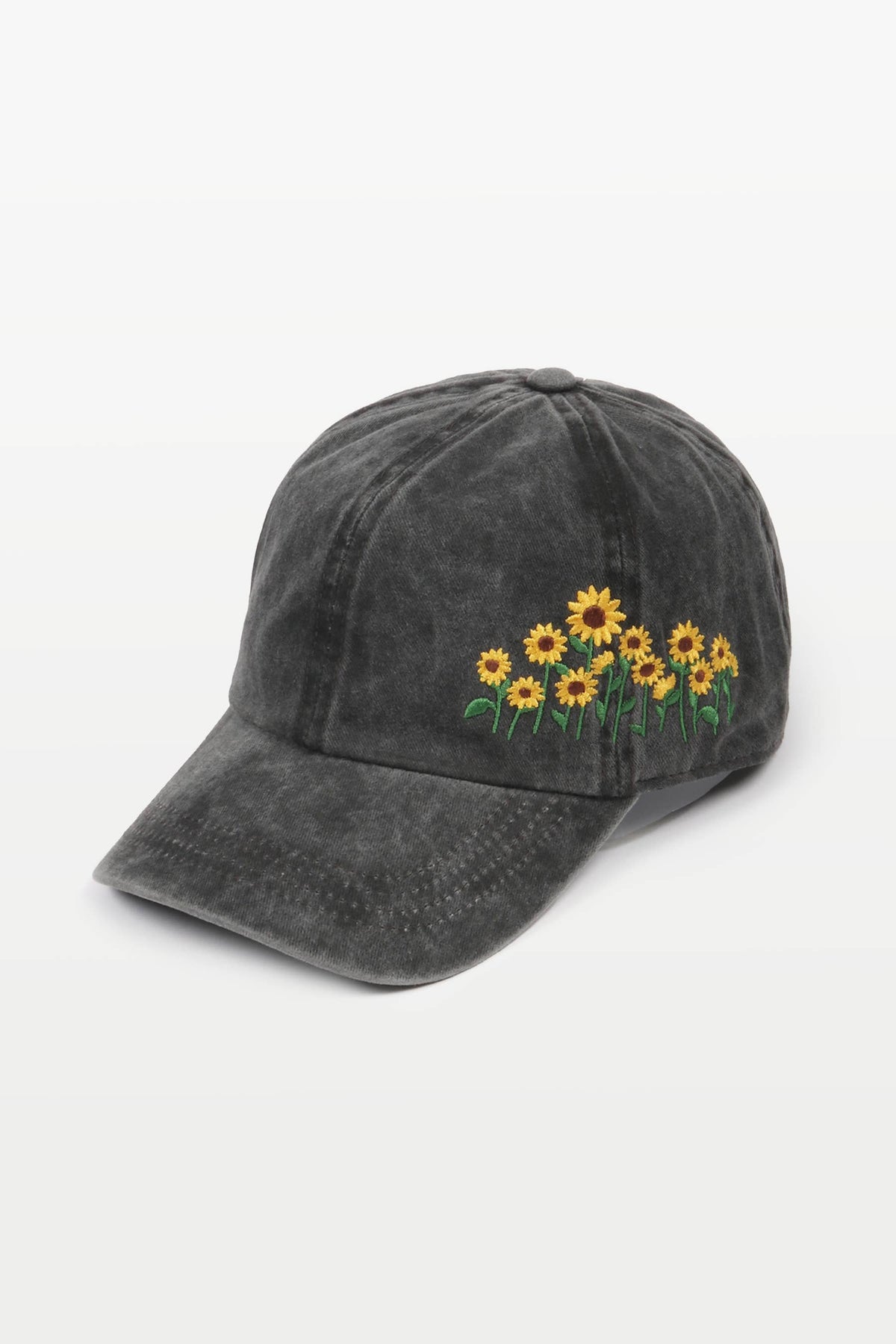 Sunflowers Baseball Cap: NAVY