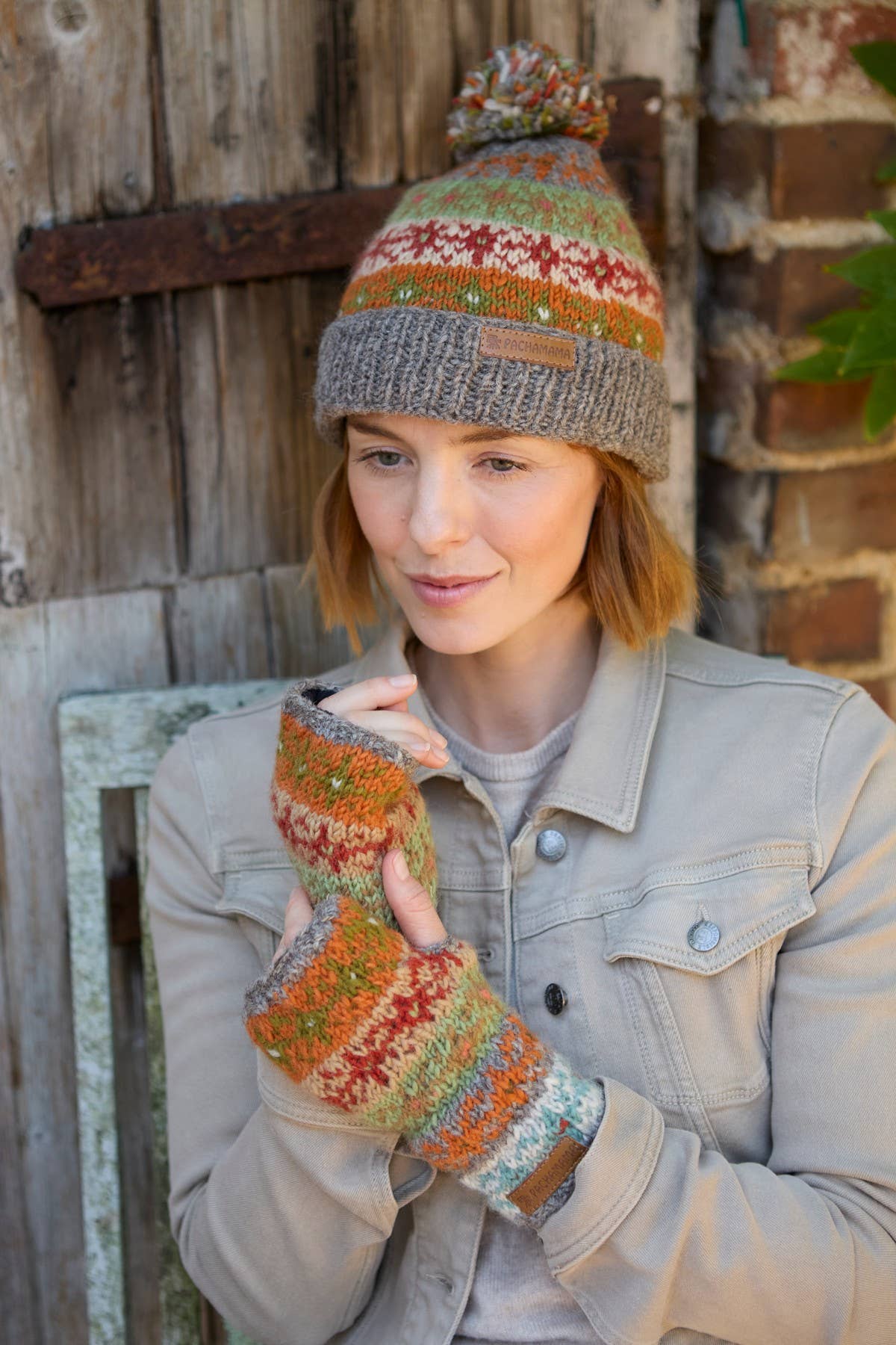 Oban Soft Autumnal Fair Isle Handwarmers One