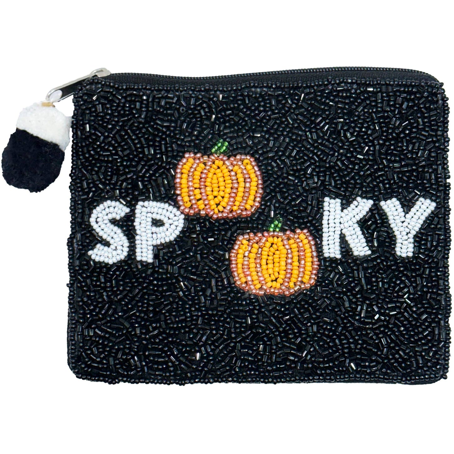 Spooky Beaded Pouch