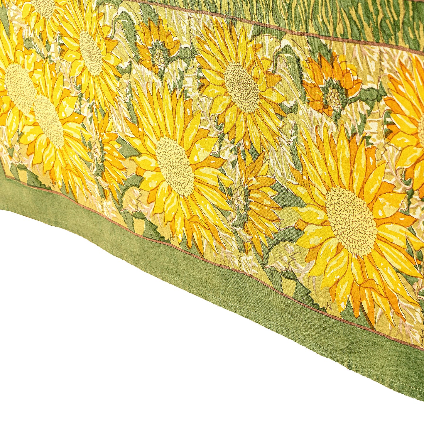 Sunflower Yellow& Green | French Tablecloths: 59" x 59"