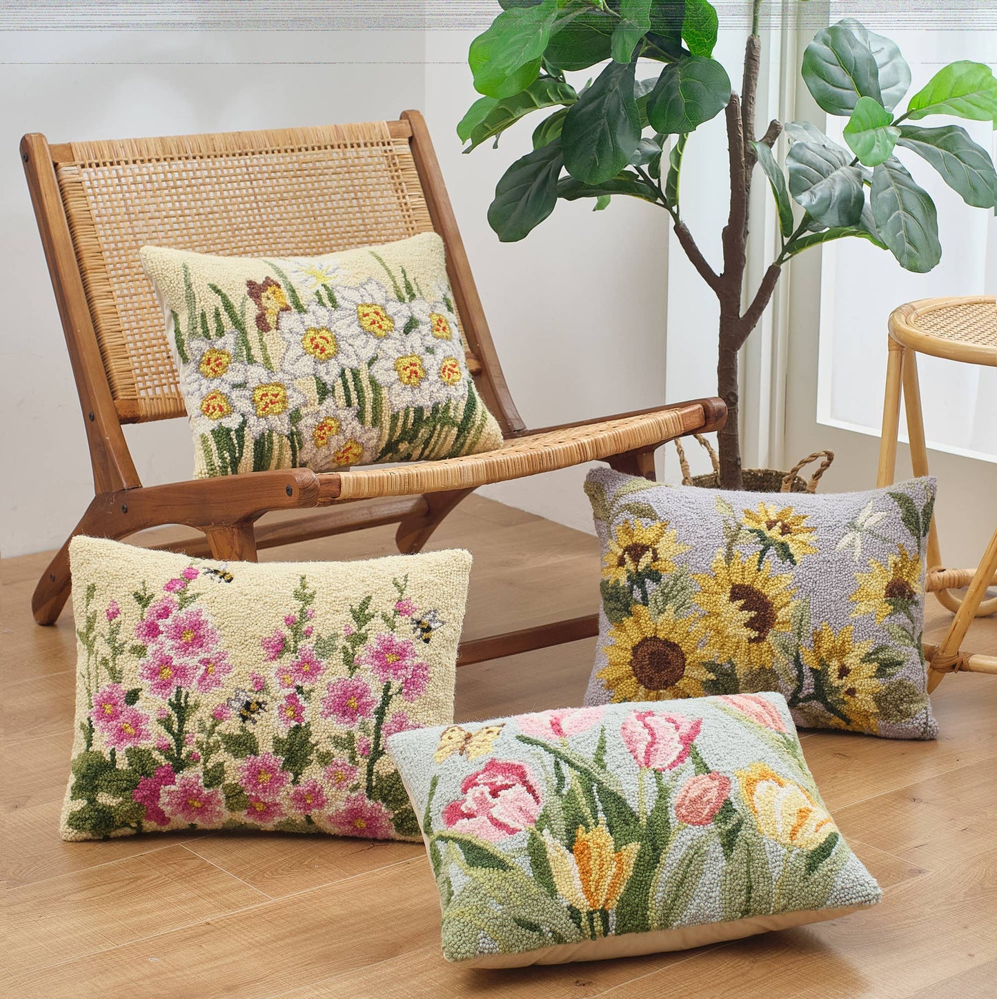 Paper Whites Hook Pillow