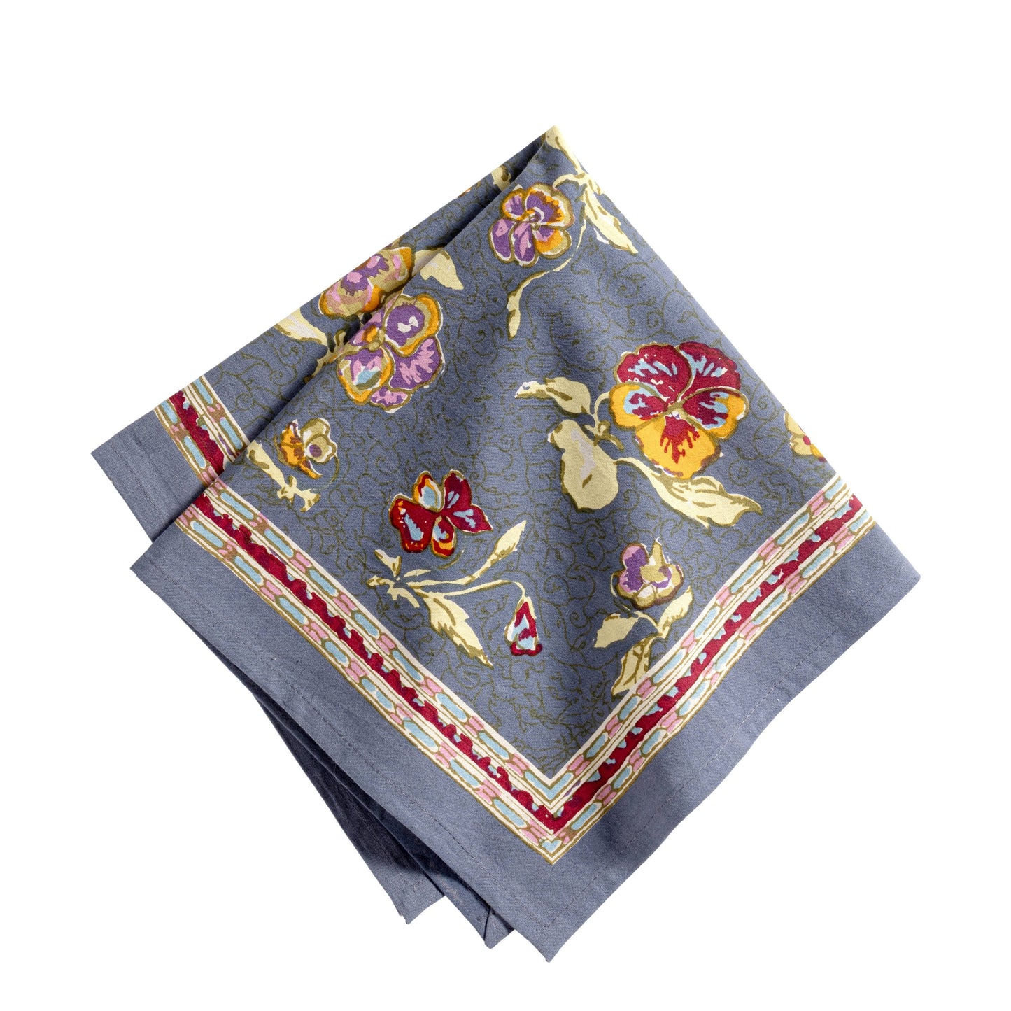 Pansy Red/Grey Napkins