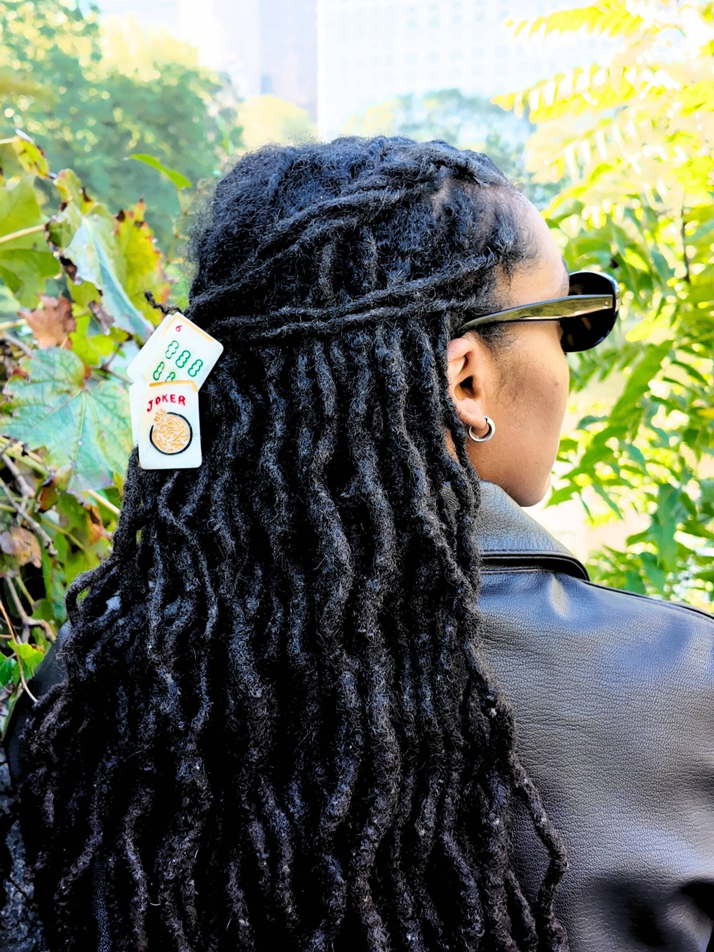 Mini Mahjong Claw Hair Clip