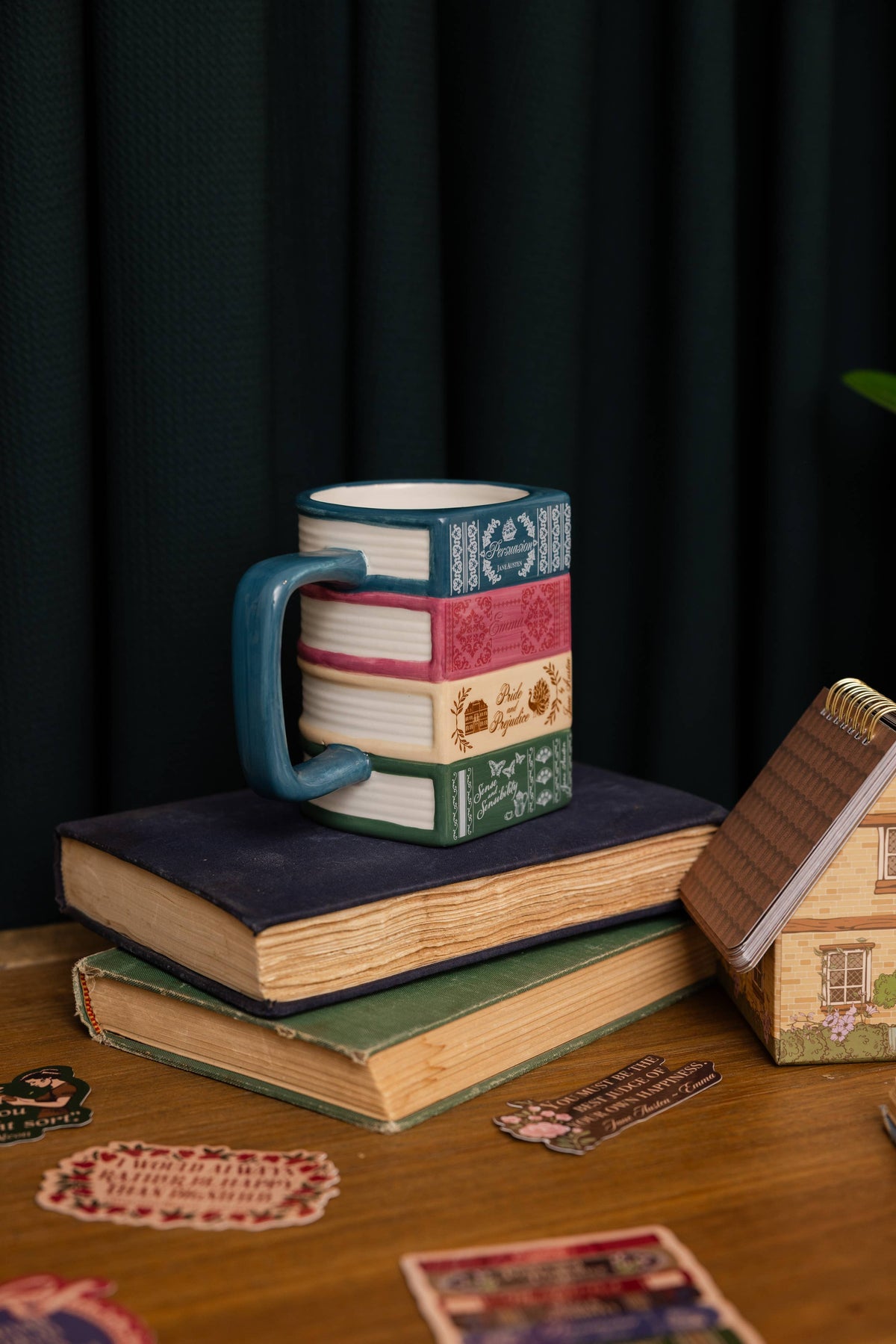 Stacked Books Mug - Jane Austen Collection