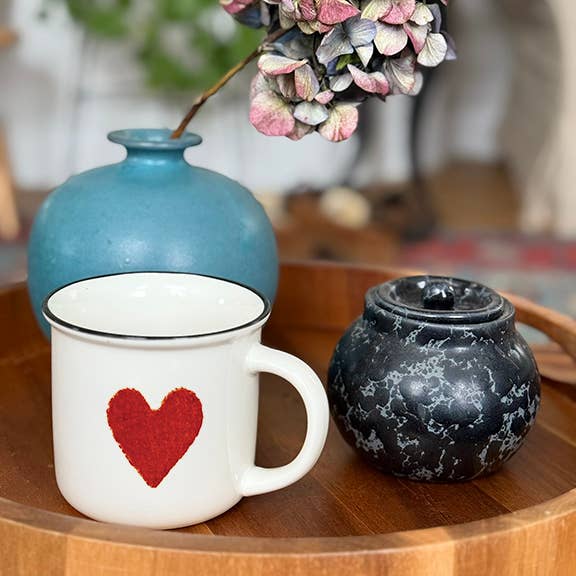 Heart Mug Ceramic 13oz