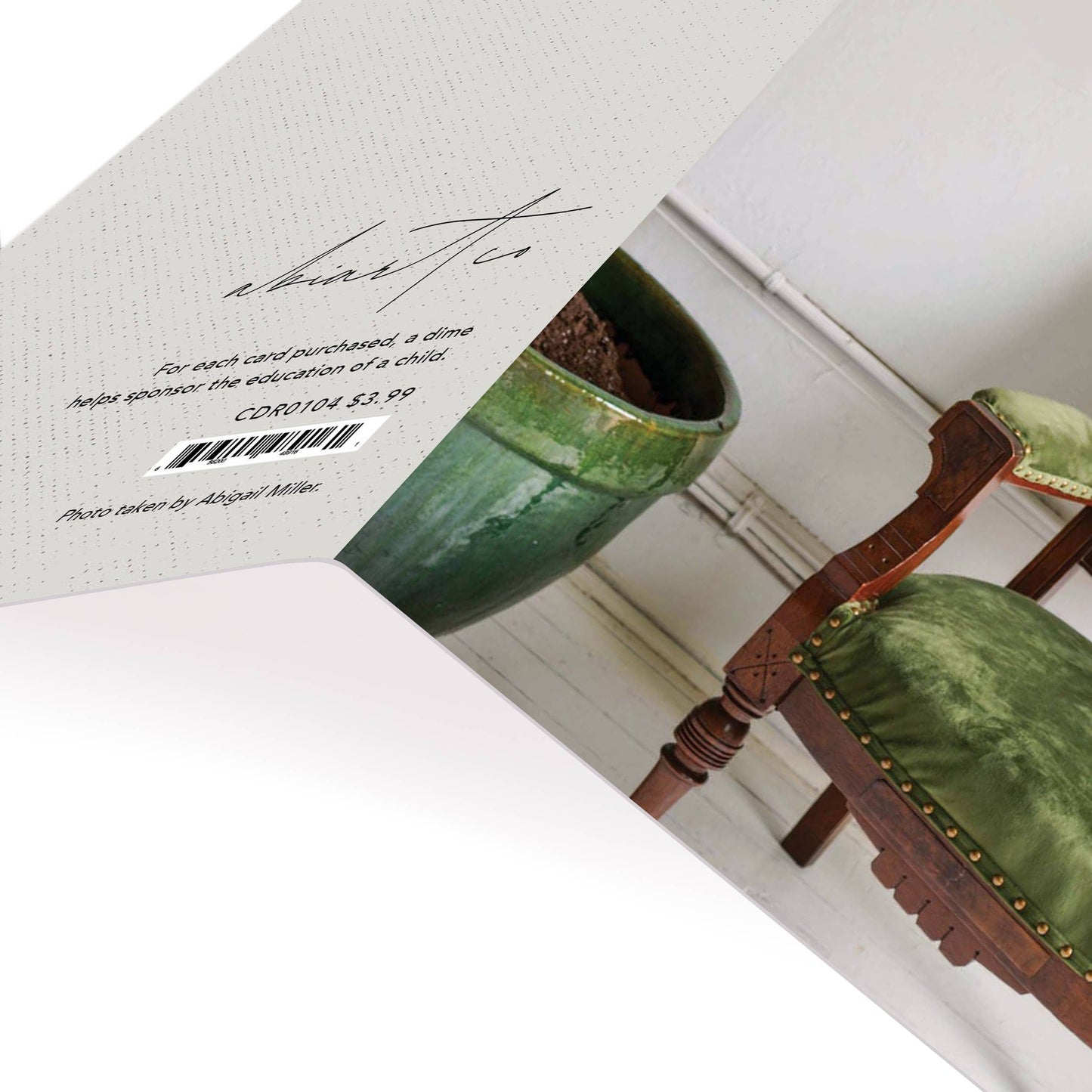 Velvet Chair Birthday Greeting Card