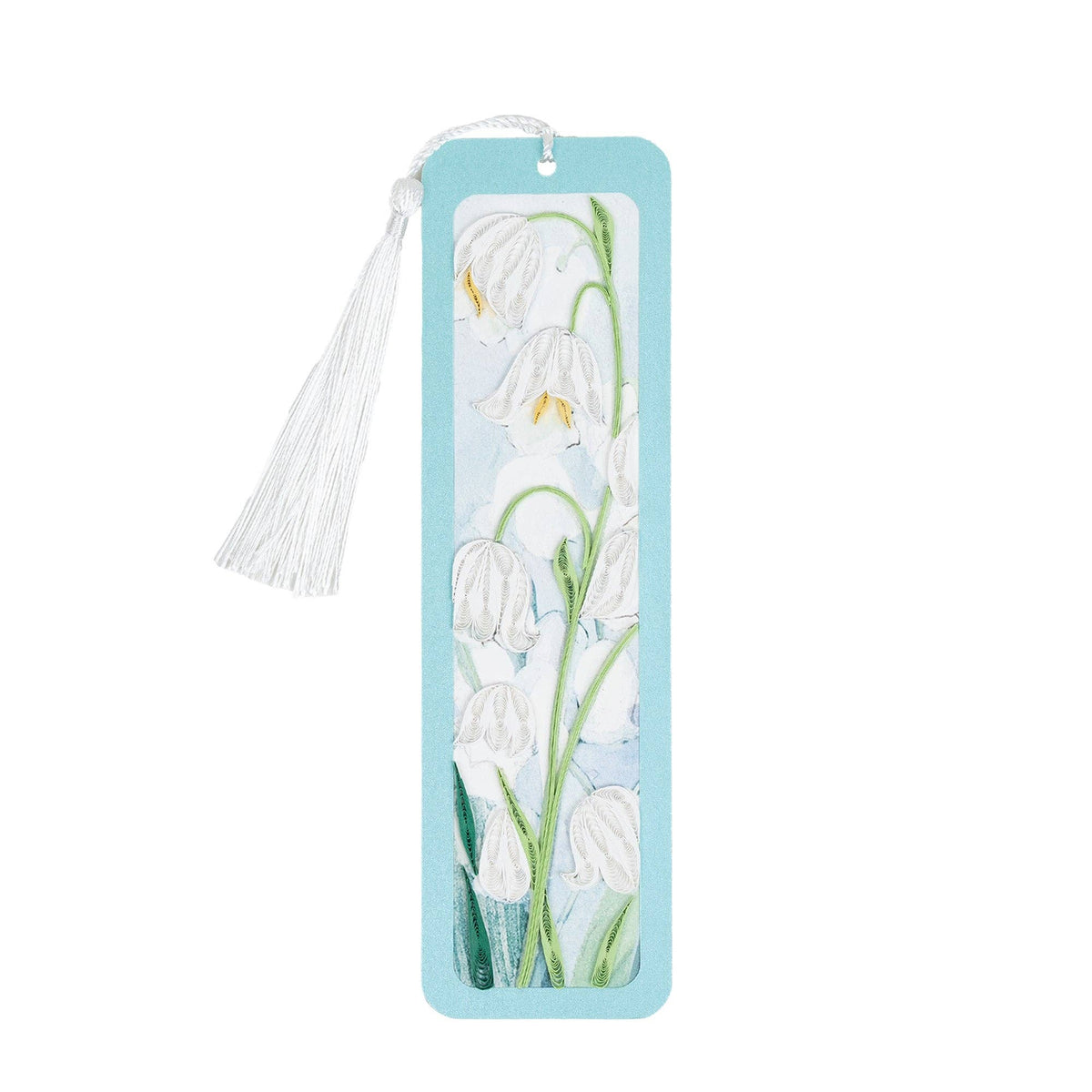 Quilled Paper Lily of the Valley Bookmark