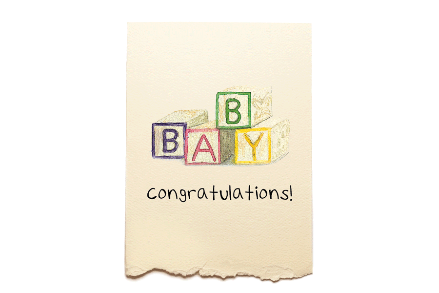 Blocks Baby/Expecting Card
