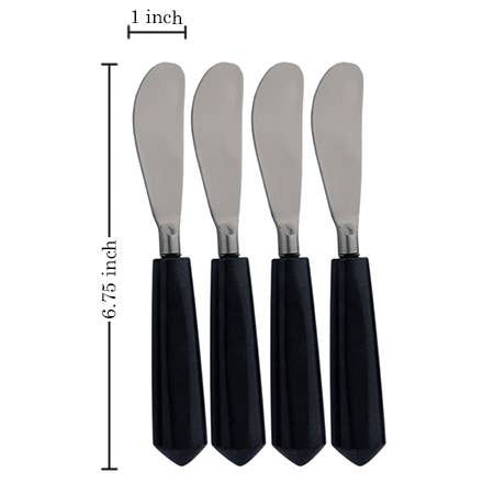 Black Marble Spreaders Set