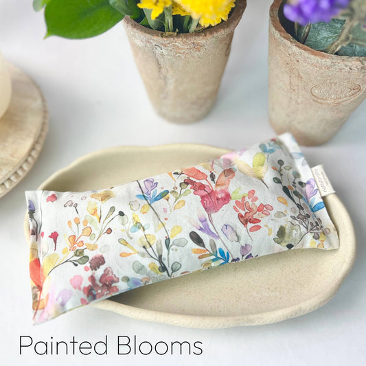 Eye Pillow - Migraine Mask: Painted Blooms