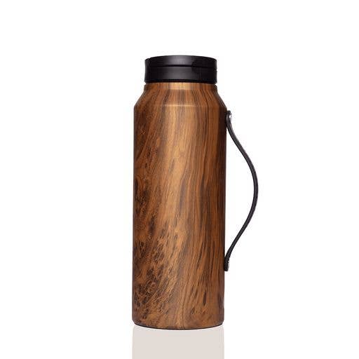 Iconic Insulated Sport Lid Bottle w/Strap Teakwood