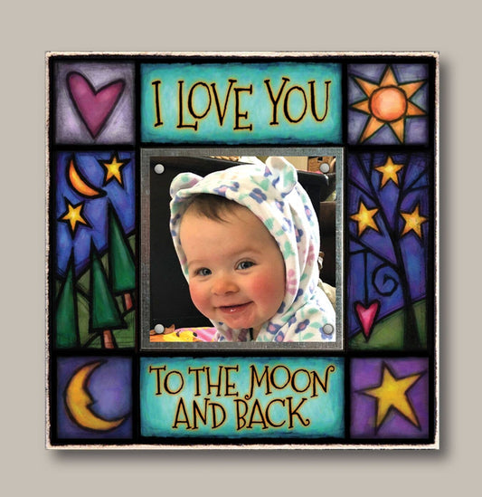 Moon and Back Picture Frame