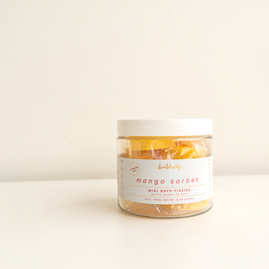 Mini Bath Fizzies (8 pc) - Mango Sorbet