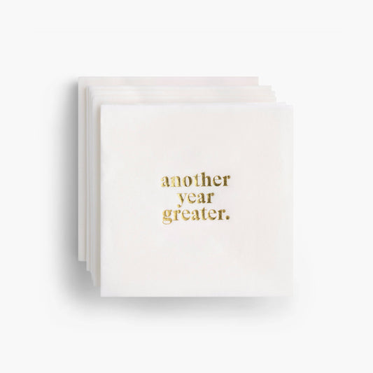 Another Year Greater Cocktail Napkins - Set of 20